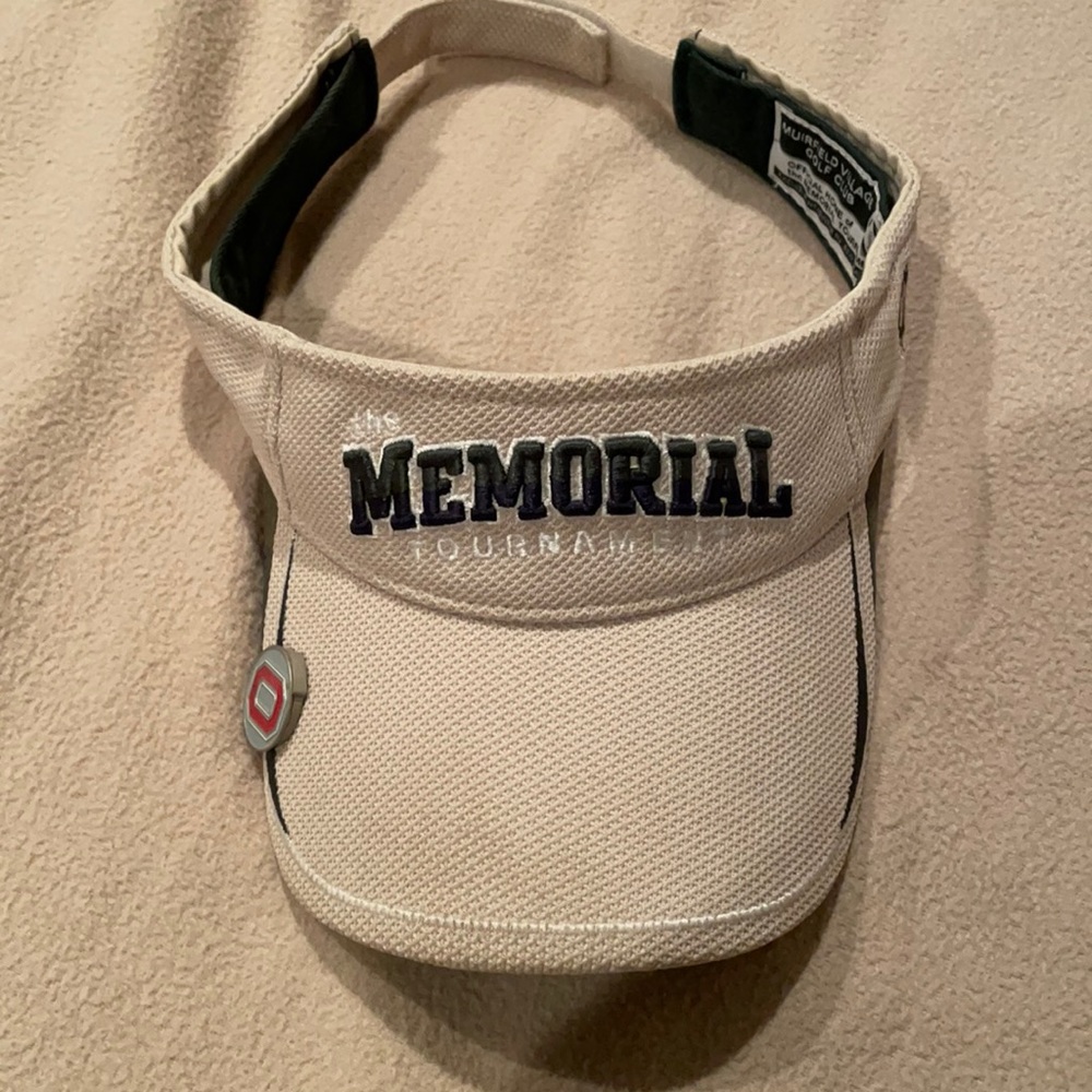 Golf visor Memorial Tournament- Jacks Tournament-with OSU golf ball marker